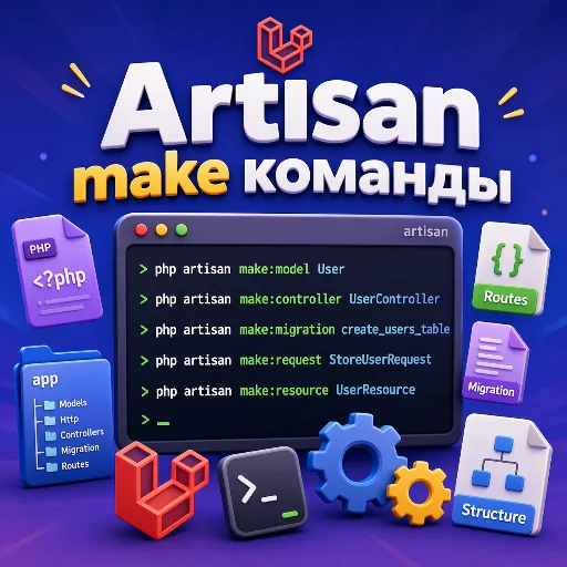 Artisan make команды