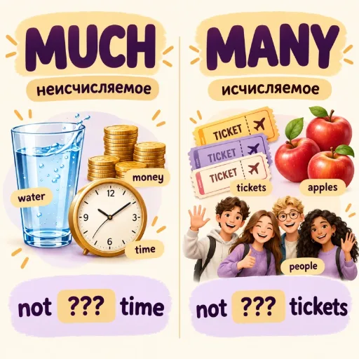 Much / Many - английский для начинающих