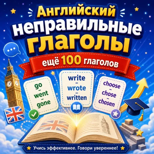 Неправильные глаголы английского языка: ещё 100 глаголов