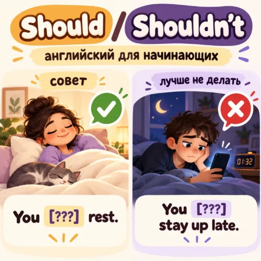 Should / Shouldn't - английский для начинающих