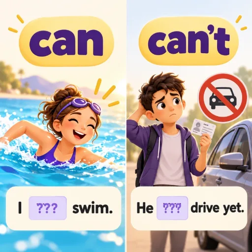 Can / Can't - английский для начинающих