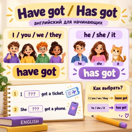 Have got / Has got - английский для начинающих
