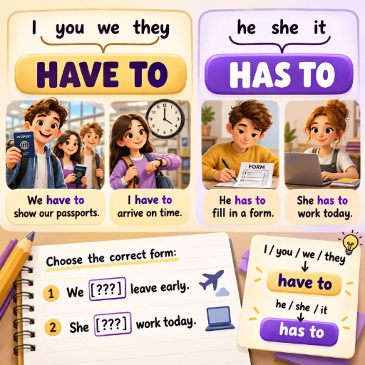 Have to / Has to - английский для начинающих