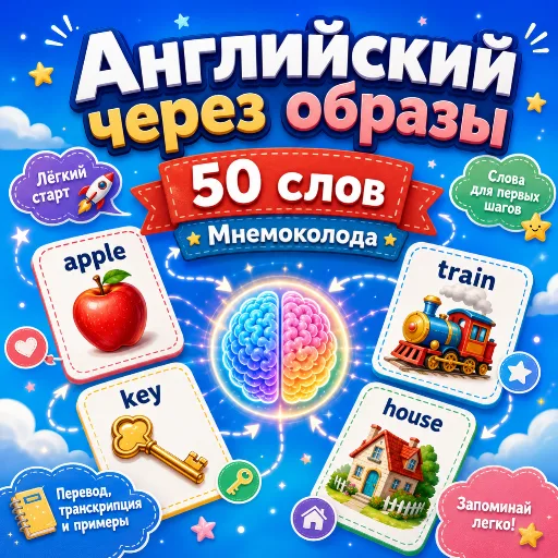 Английский через образы: 50 слов. Мнемоколода