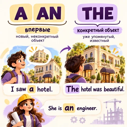 Артикли A / An / The - английский для начинающих