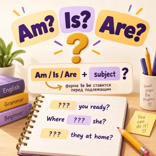 Вопросы с to be: am, is, are - английский для начинающих