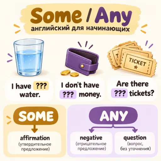 Some / Any - английский для начинающих
