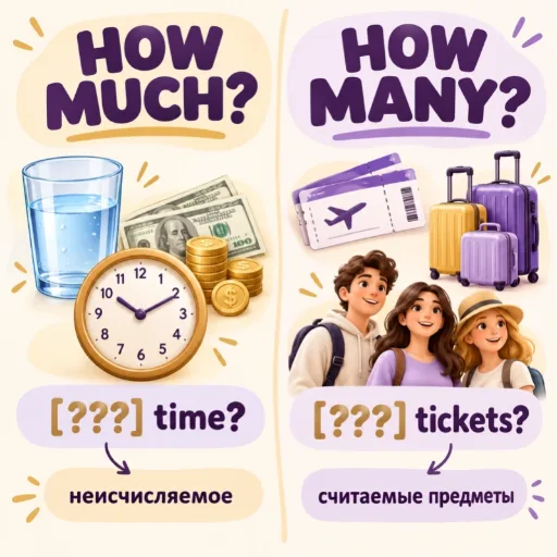 How much / How many - английский для начинающих