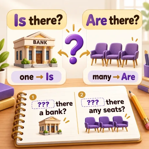 Вопросы Is there / Are there - английский для начинающих