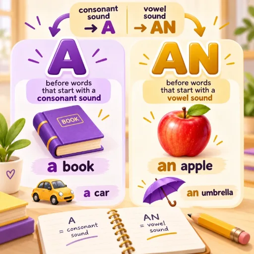 Артикли A / An - английский для начинающих