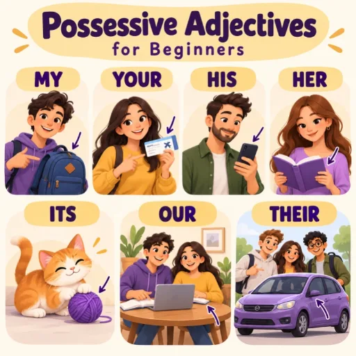 Притяжательные прилагательные: my, your, his, her, its, our, their