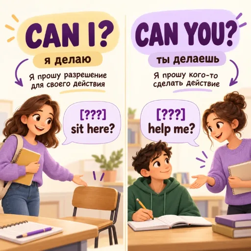 Can I / Can you - разрешение и просьбы
