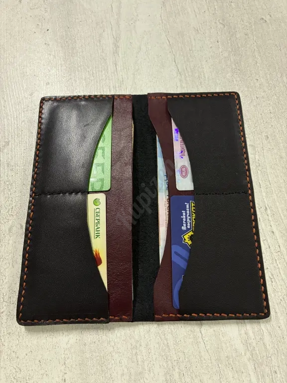 Кожаный кошелек. Лонгер