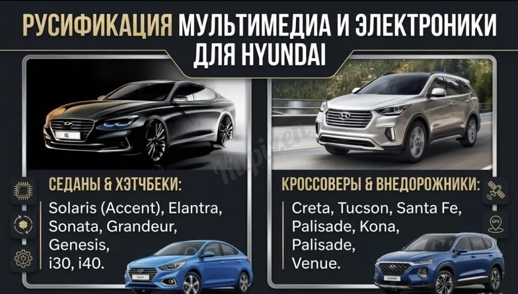 Русификация авто - меню, навигация, голос, радио.