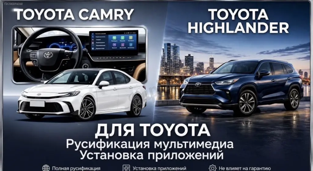Русификация авто - меню, навигация, голос, радио.