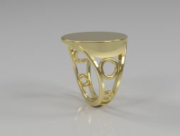 Кольцо для рисования пользовательского символа 3D модель печати