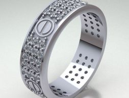 КОЛЬЦО МОДЕЛЬ 487 Модель для 3D печати