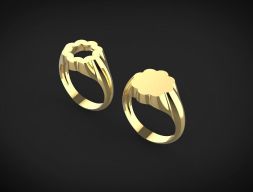 Кольцо Signet 2 для литья модели Модель для 3D-печати