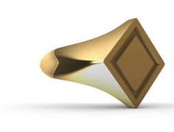 Печатка мужское кольцо 3D модель