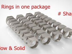 Signet Men Ring Pack № 02 3D модель