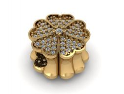 Шарик-шарм с 4 листами клевера 3D модель