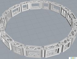 Звенья браслета 3D модель
