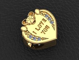 милый медвежонок Шарик шар 3D модель