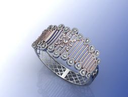 Бриллиантовый браслет 3D модель