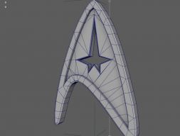 Знак команды из Star Trek Модель 3D-печати Модель 3D-печати
