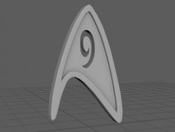 Значок инженера из Star Trek 3D модель 3D модель