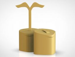 кольцо и серьга дисплей модель для 3D печати
