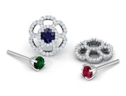 Серьги Blossom Multi-Style 3D модель