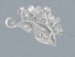 Серьги-бабочки 3D модель