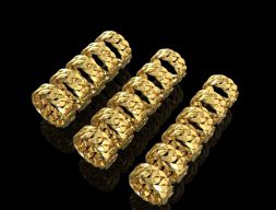 Все размеры кубинского кольца 3D модель