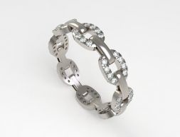 Цепное кольцо 04 3D модель