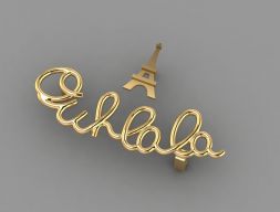 Серьги Ouhlala и Eiffel 3D модель