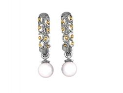 Серьги с жемчугом 3D модель