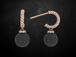 Серьги с жемчугом для стильных девушек 222 3D модель