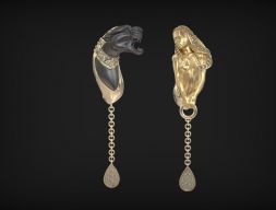 Серьги Magerit Instinto 3D модель 3D модель