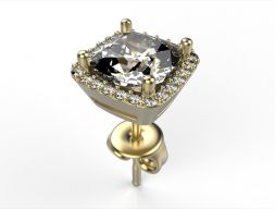 Элегантные серьги-гвоздики 3D модель