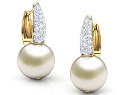 Элегантная жемчужная серьга 3D модель