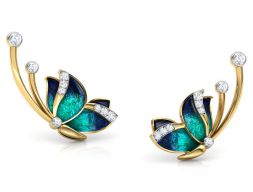 Серьги Flitter Blue Butterfly 3D модель