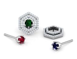 Hex Multi-Style Earring 3D модель