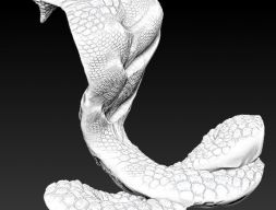 Королевская кобра 3D модель