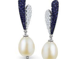 Овальная жемчужная серьга 3D модель