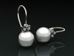 жемчужная серьга 3D модель