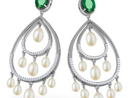 Серьги в жемчужном стиле 3D модель