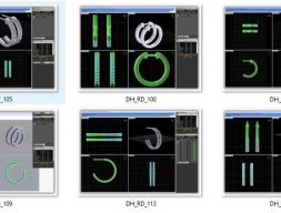 Коллекция-Серьги Объемные-0004-3dm без камней-6 Файлов 3D модель
