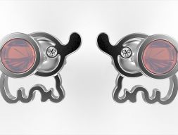 Простые серьги в виде слона 3D модель