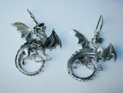 Серьги Whitby Wyrm Dragon 3D модель